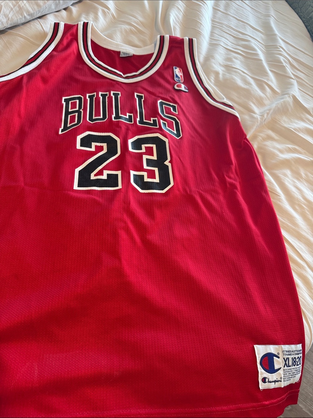 Champion Red Chicago Bulls #23 Basketball Jersey
